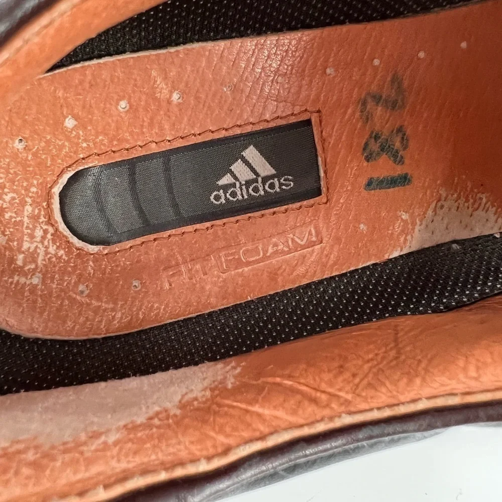 Adidas Trosion Z- Traction brown black leather shoes 14 fitfoam